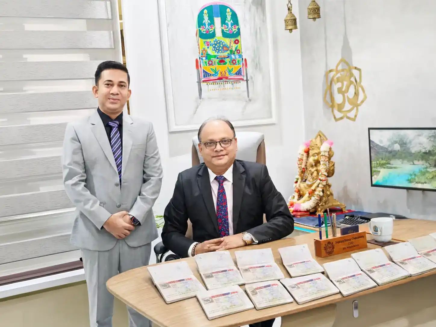 SA Associates expert team processing student visa application with 95% success rate